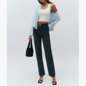 Reformation Abby High Rise Straight Jeans